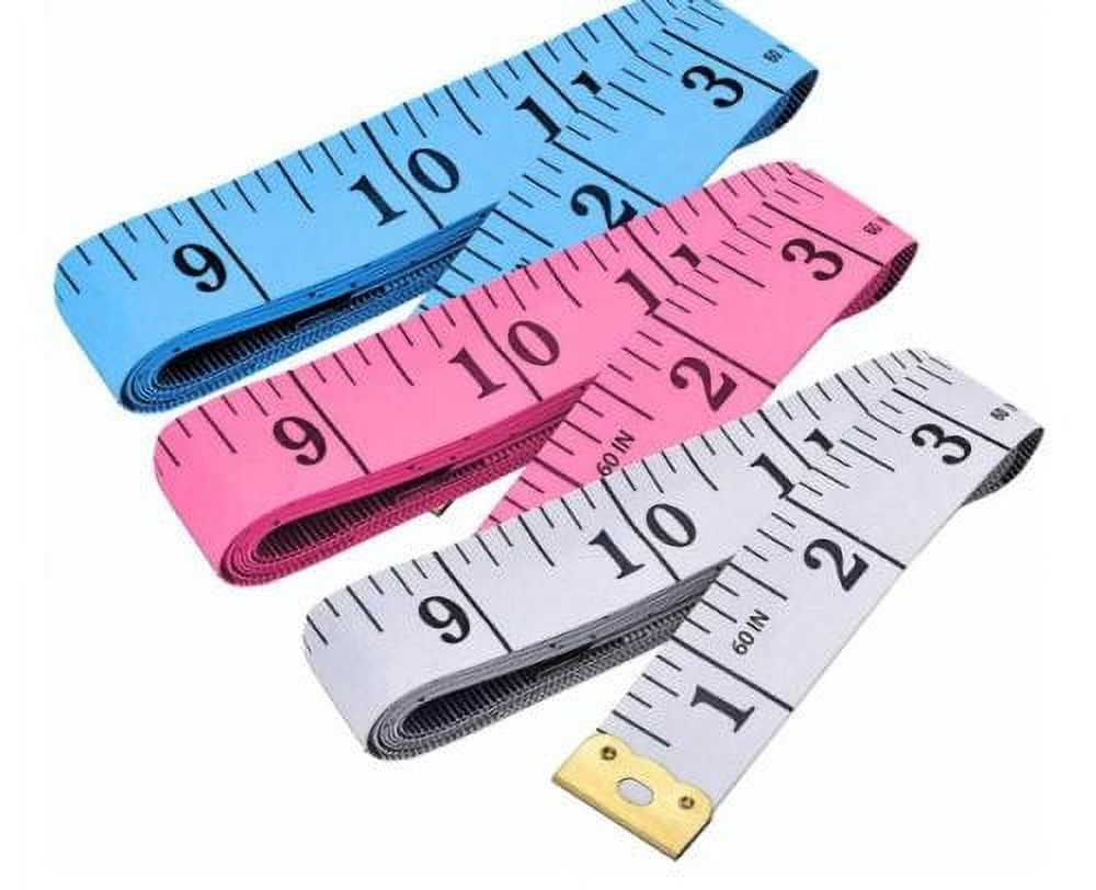 Phinus 3 Pack Measuring Tape, Tape Measure for Body Double Scale Measurement Tape for Sewing, Body, Tailor 60 inch/ 150 cm